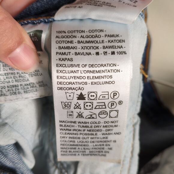 LEVI'S 501 High Rise Short Button Fly Distressed Raw Hem 100% Cotton Women's W29 - Picture 4 of 5